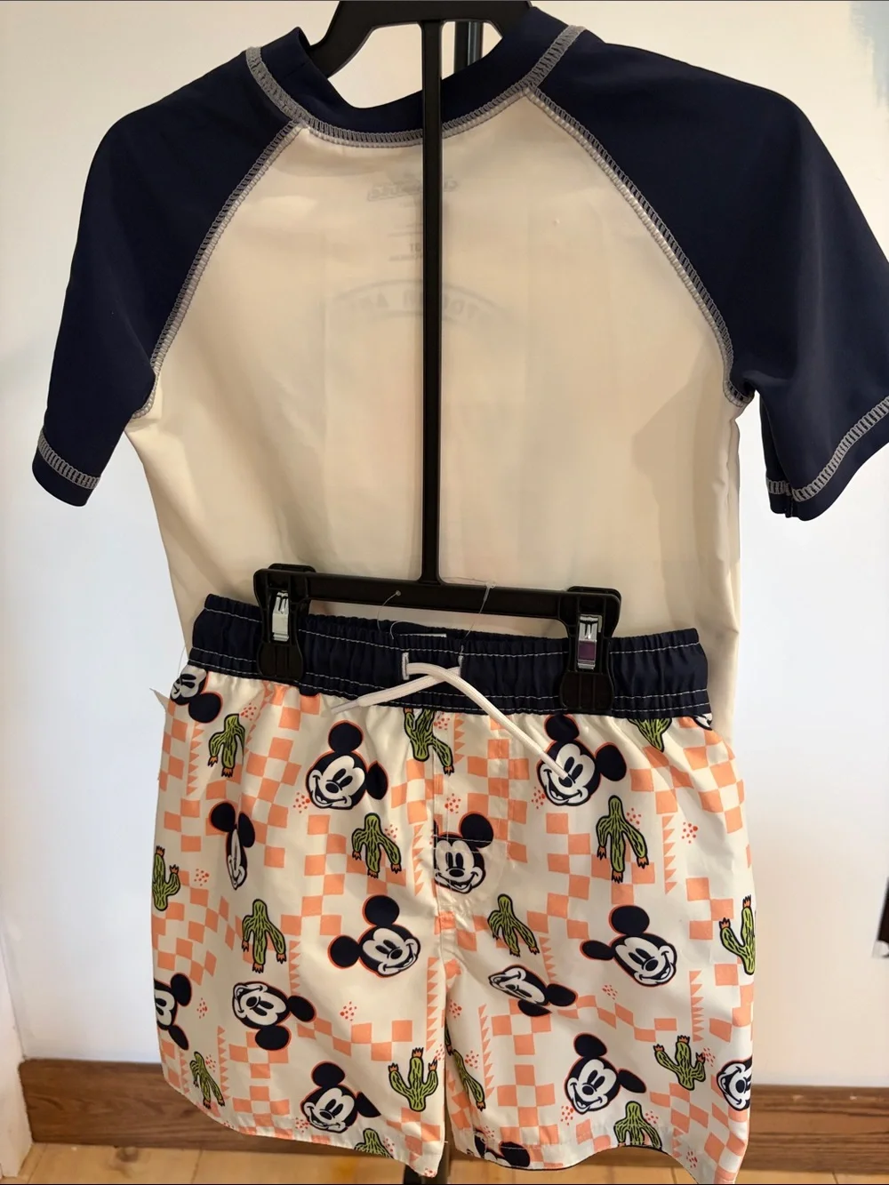 Disney Mickey Outdoor Adventure Kids Rash Guard Set Boys Size 3T NWT